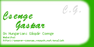 csenge gaspar business card